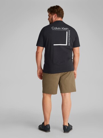 Calvin Klein Big & Tall Tričko - Čierna