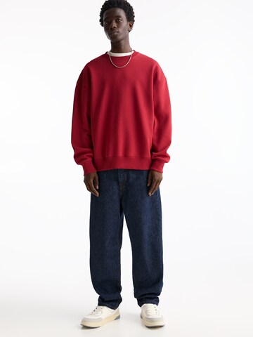 Pull&Bear Sweatshirt i rød