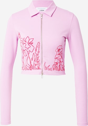 florence by mills exclusive for ABOUT YOU Strickjacke 'Mahonia' in Pink: predná strana