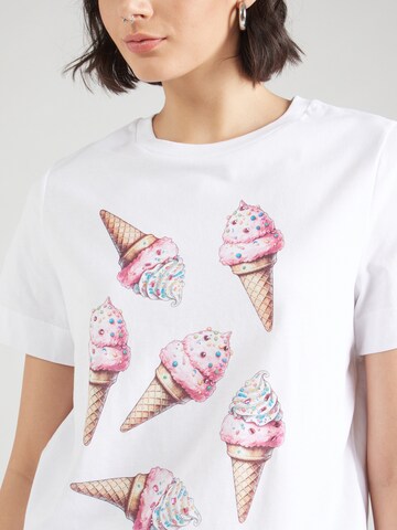 Rich & Royal Футболка 'Ice Cream' в Белый