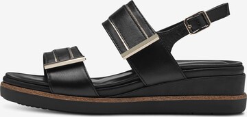 TAMARIS Sandal i svart