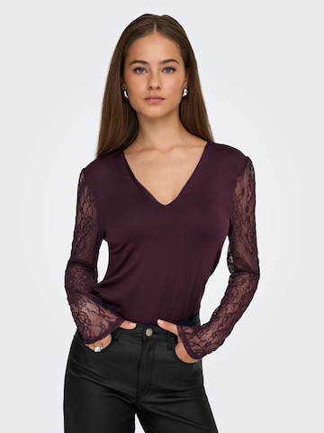 Shirtbody 'ONLSia' ONLY en rouge