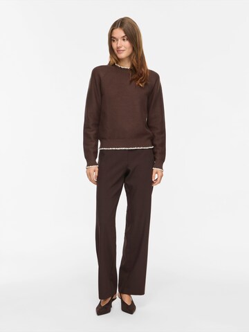 VILA Sweater 'VITEGNI' in Brown