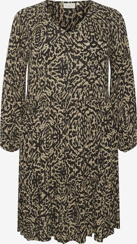 KAFFE CURVE Jurk in Beige: voorkant