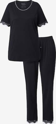Ulla Popken Pajama in Black: front