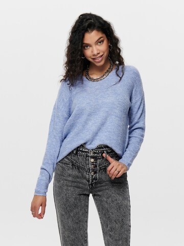 Pull-over 'Camilla' ONLY en bleu : devant