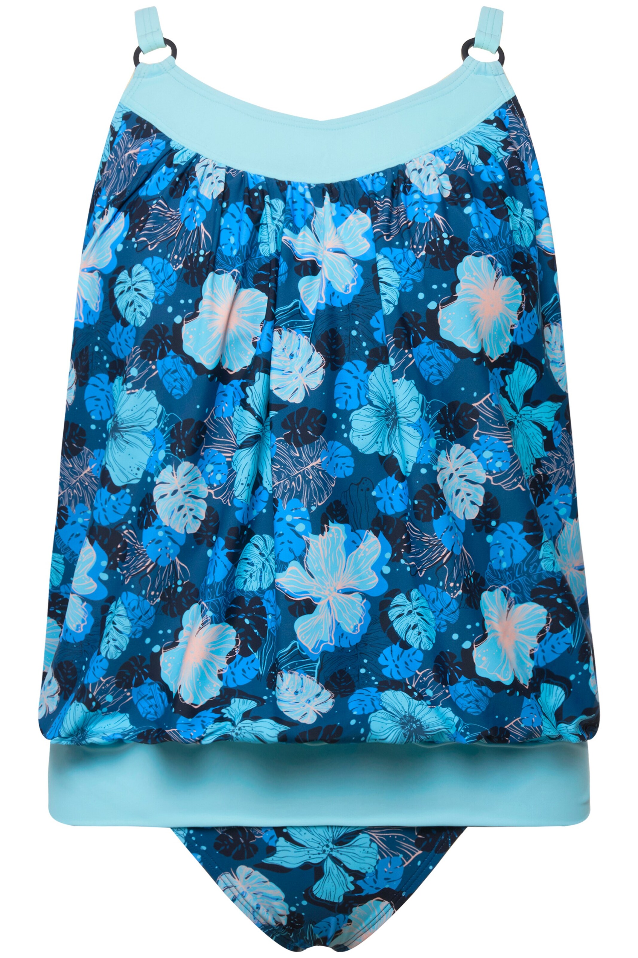 Ulla Popken Badpak in Blauw: voorkant