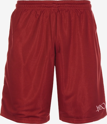 K1X Loose fit Workout Pants 'Anti Gravity' in Red: front