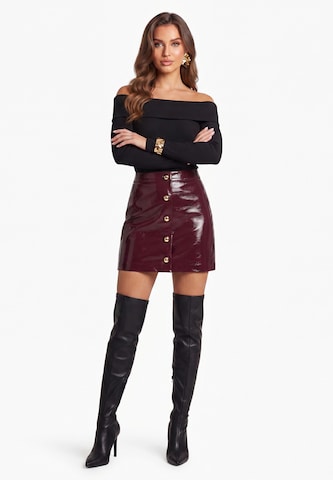 faina - Falda 'De Luxe' en rojo