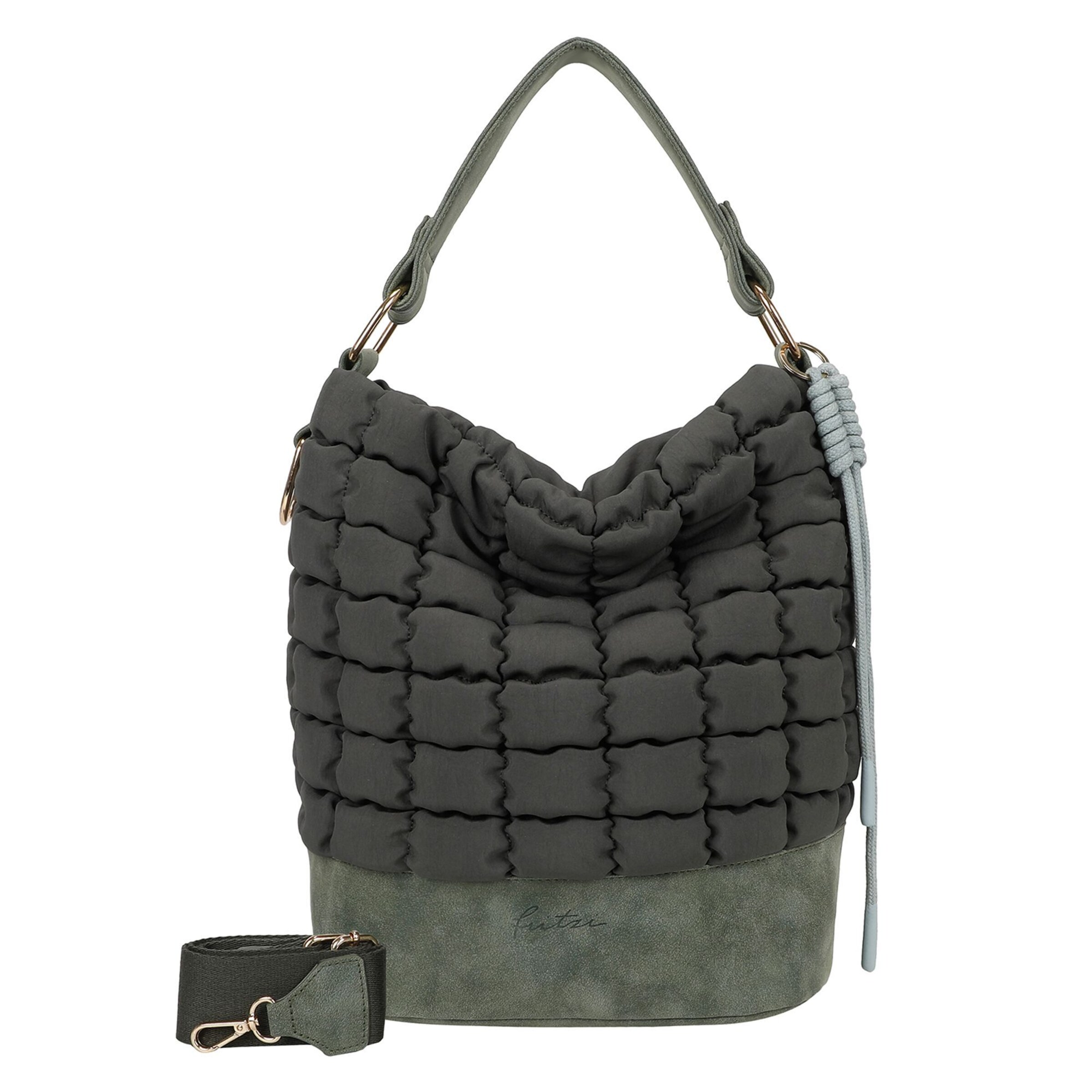 Fritzi aus Preußen Schultertasche 'Brigitte' in Grün: Vorderseite