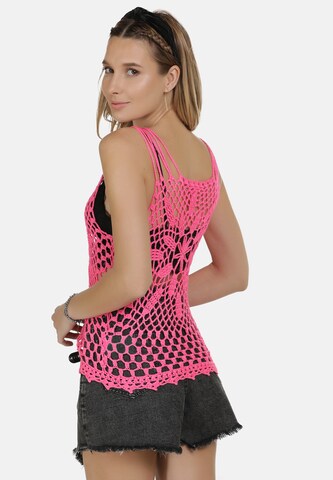 Top in maglia di IZIA in rosa