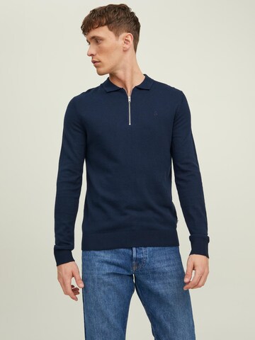 JACK & JONES Sweater 'Emil' in Blue: front