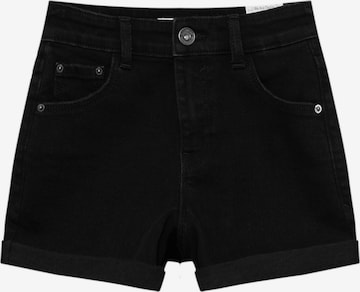 Pull&Bear Regular Jeans in Black: front