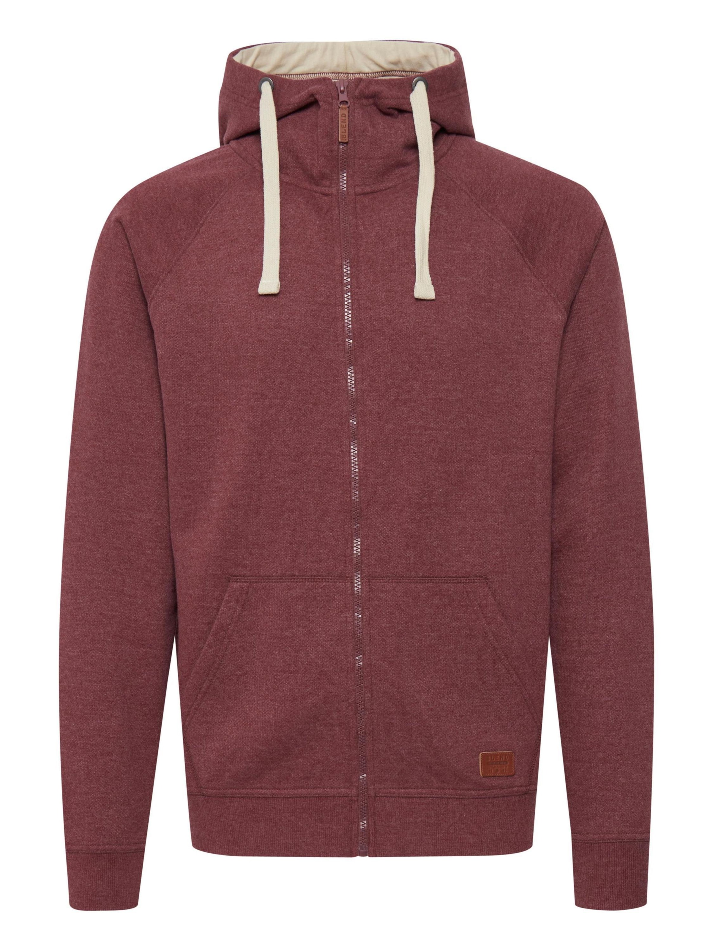 BLEND Sweat jacket 'Speedy' in Purple: front
