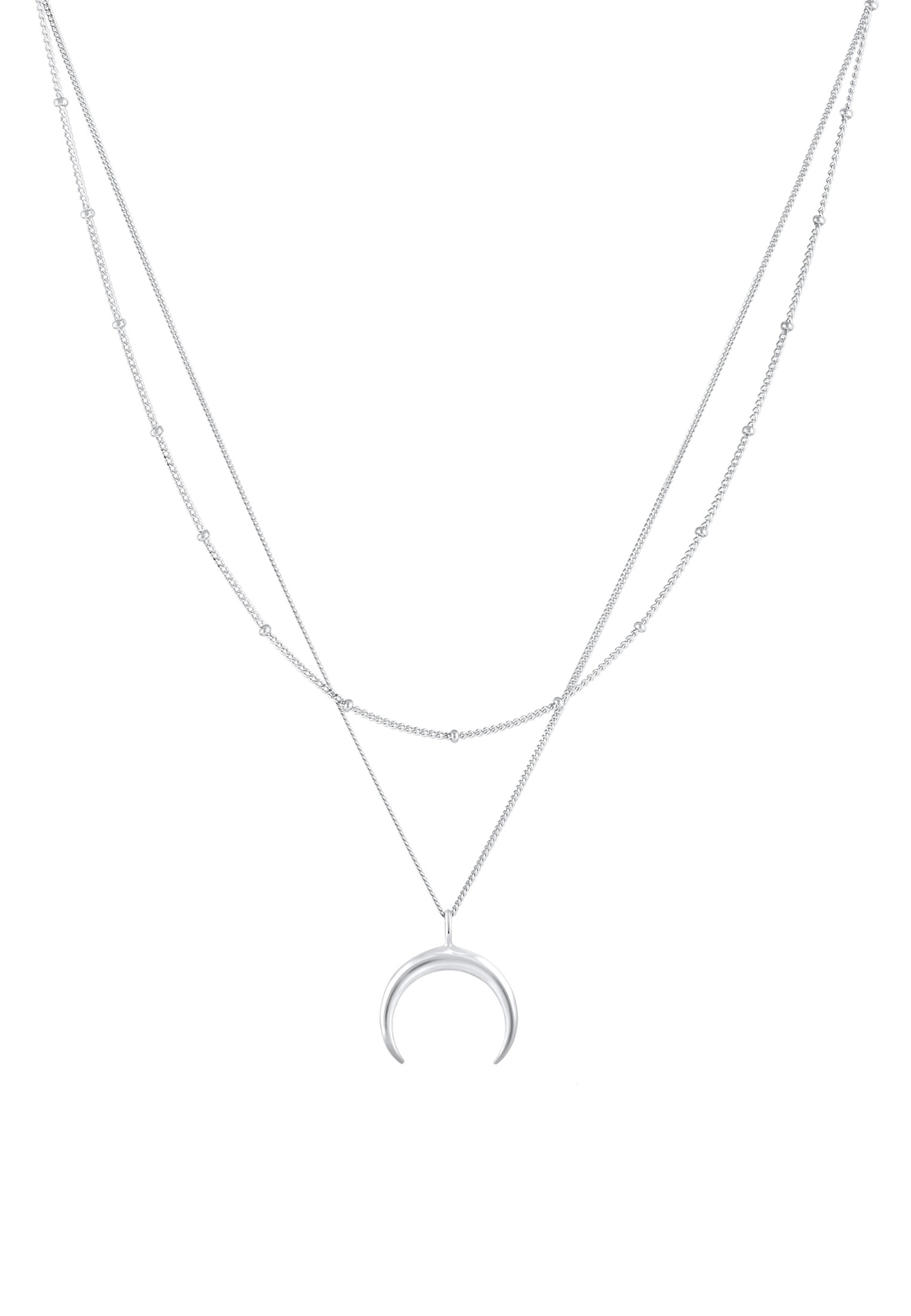 Chaîne 'Astro Halbmond' ELLI en argent : devant