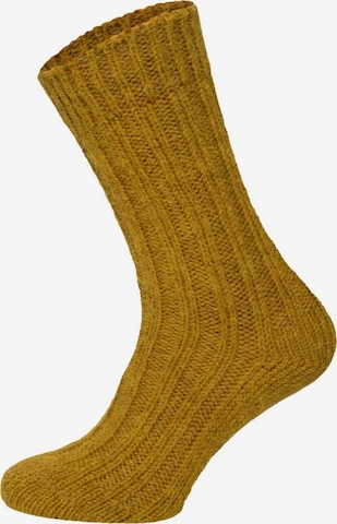 HomeOfSocks Socks 'HOS2203' in Yellow: front