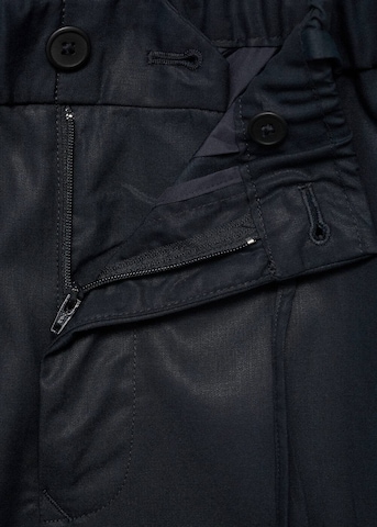 MANGO MAN Regular Pleated Pants 'Tyler' in Blue
