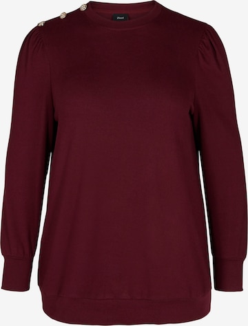 Pull-over 'VLUCCA' Zizzi en rouge : devant