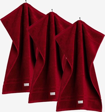 GANT Handdoek in Rood: voorkant