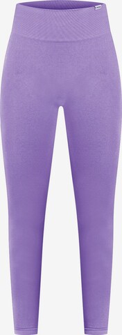 Smilodox Skinny Workout Pants 'Amaze Pro' in Purple: front