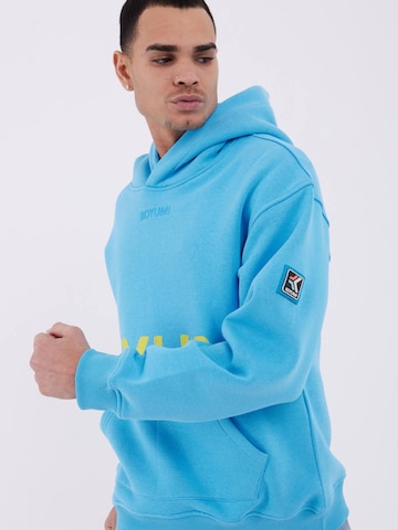 Koyumi Sweatshirt 'Unisex Oversize Hoodie – 3-Faden Stoff, innen angeraut 'Suheyla Love it'' in Blue