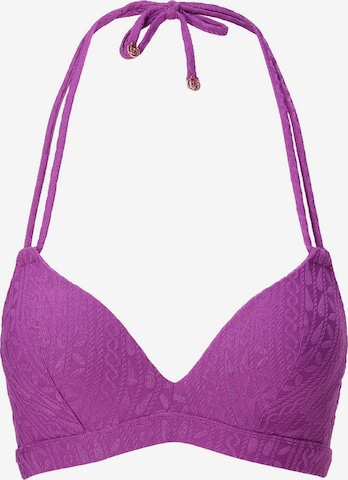 LingaDore - Triángulo Top de bikini en lila: frente