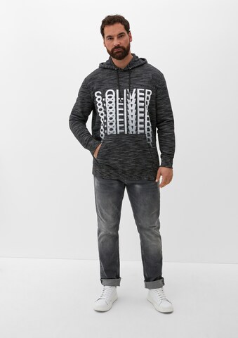 s.Oliver Men Big Sizes Sweatshirt in Black