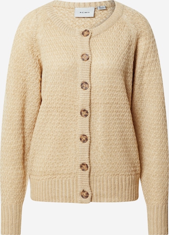 Cardigan ICHI en beige : devant