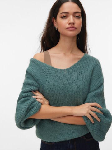 VERO MODA Oversized trui 'VMMaybe' in Groen: voorkant