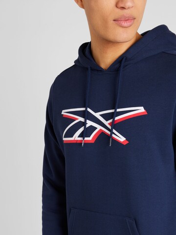 Sweat-shirt Reebok en bleu