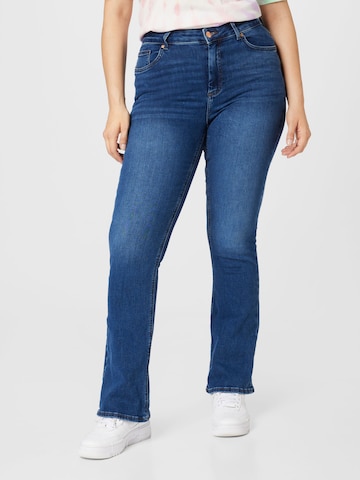 ONLY Curve Flared Jeans 'BLUSH' in Blue: front
