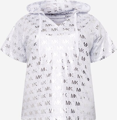 Michael Kors Plus Sweatshirt em cinzento-prateado / branco, Vista do produto