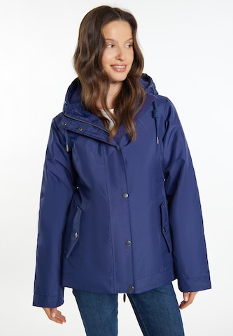 usha BLUE LABEL Winterjas 'Fenia' in Blauw: voorkant