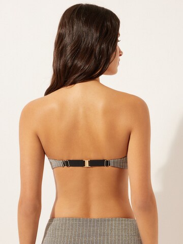 CALZEDONIA Bandeau Bikini Top in Black