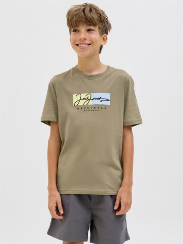 Jack & Jones Junior Футболка 'JORFREDERIKSBERG' в Серый: спереди
