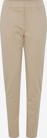 ICHI Slimfit Broek 'Kate' in Beige: voorkant