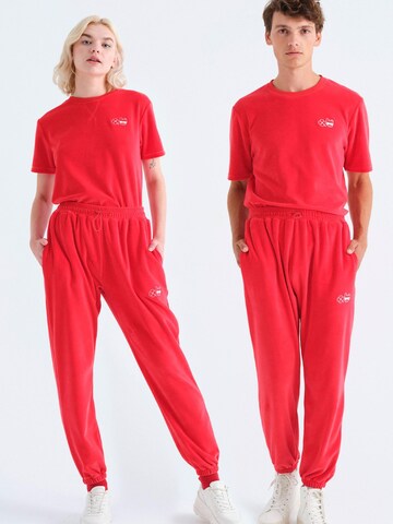 Rockupy Regular Sporthose 'Varun' in Rot