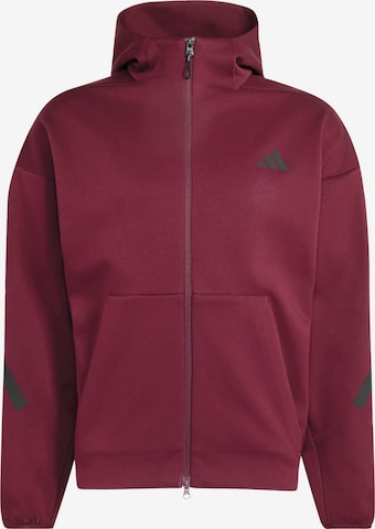 ADIDAS SPORTSWEAR Sports sweat jacket 'Z.N.E.' in Red: front