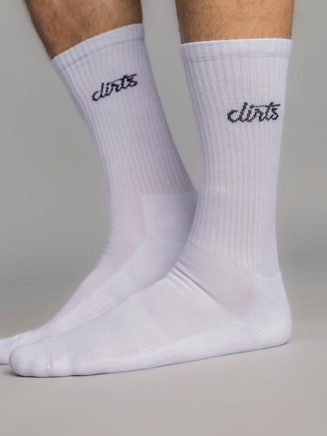 Dirts Socks 'Classic Logo Socks' in White: front