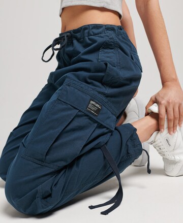 Superdry Tapered Cargo Pants in Blue