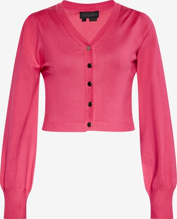 NAEMI Knit Cardigan in Pink: front