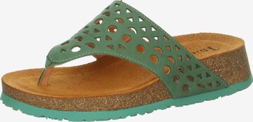THINK! T-Bar Sandals in Green: front