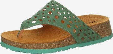 THINK! T-Bar Sandals in Green: front