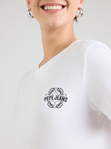T-shirt 'NATALIA' Pepe Jeans en blanc
