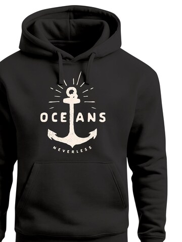 Neverless Sweatshirt 'Oceans Anker' in Black