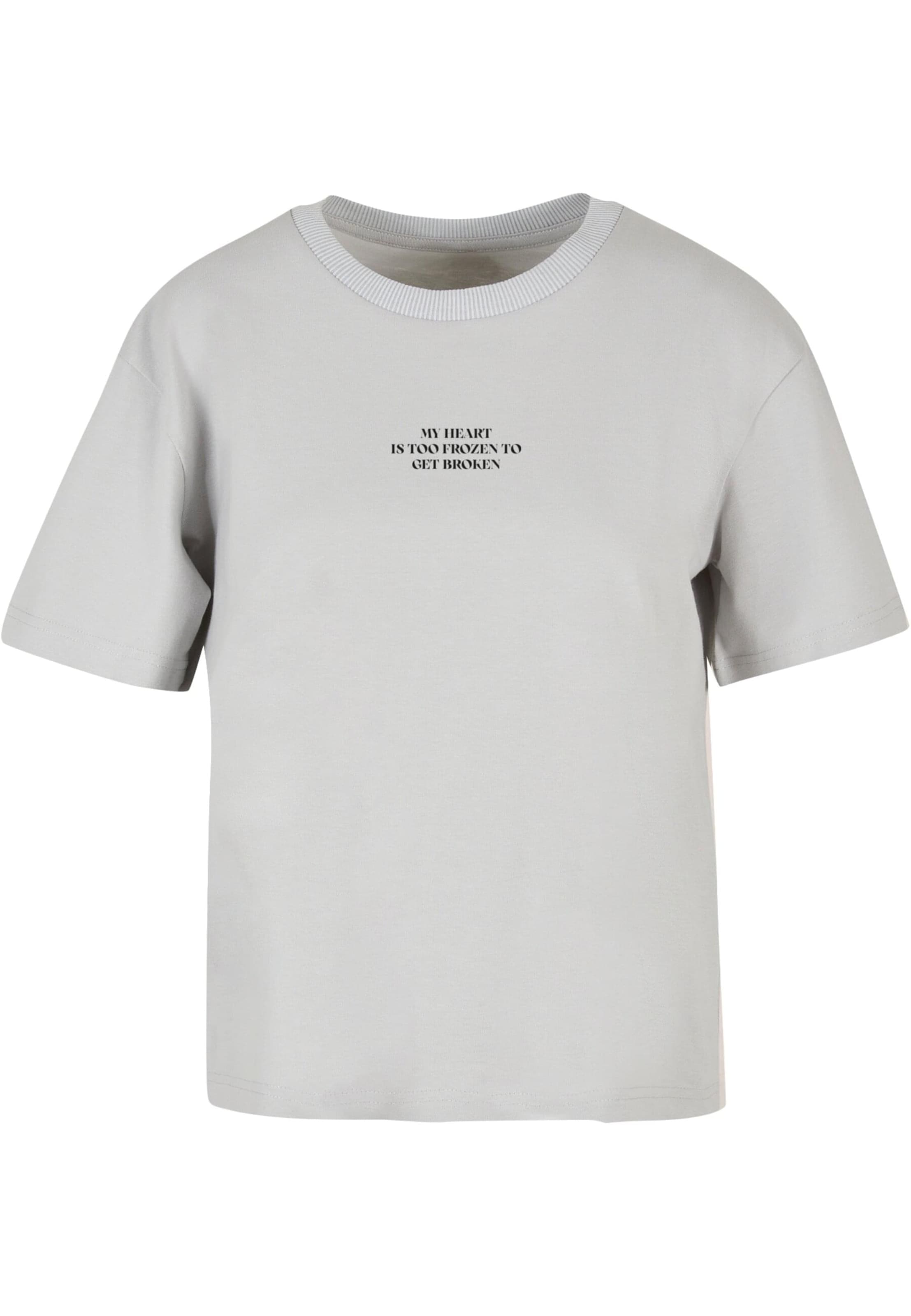 Miss Tee Tričko 'Too Frozen' – šedá: přední strana