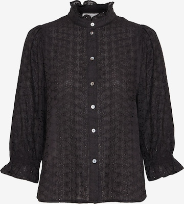 PULZ Jeans Blouse 'Geogina' in Black: front