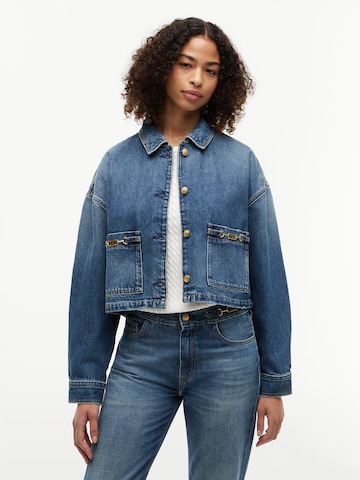 TOMMY HILFIGER - Casaco meia-estação em azul: frente