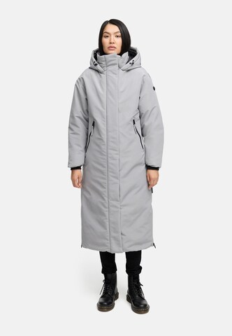 Manteau d’hiver 'Schneewächter 14' NAVAHOO en gris : devant