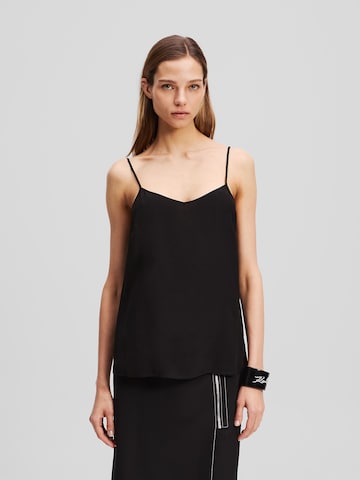 Karl Lagerfeld Top w kolorze czarny: przód